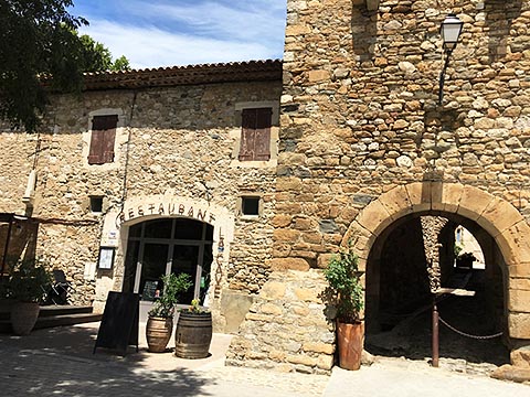 la cave restaurant and entry to 11th c old village
